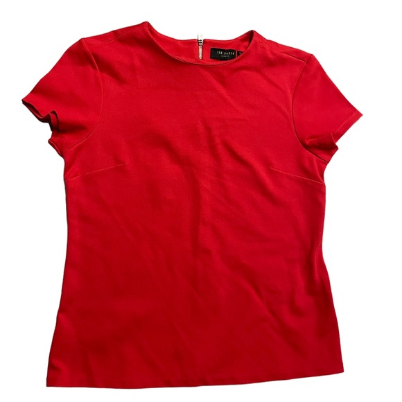 Ted Baker London Tops - Ted Baker London Red Buisness Casual Dress Shirt Blouse Size XL